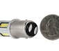 1157 CAN Bus LED Bulb - Dual Function 30 SMD LED Tower - BAY15D Retrofit: Back View with Size Comparison 