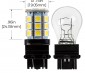 3156/3157 CK LED Bulb - Dual Function 27 SMD LED Tower - Wedge Retrofit: Profile View and Measurements