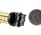 3157 Switchback LED Bulb - Dual Intensity 60 SMD LED Tower, A Type: Back View With Size Comparison