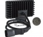 3.5" Rectangular 6 Watt LED Mini Auxiliary Flood Light: Back View With Size Comparison