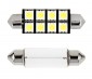 578 CAN Bus LED Bulb - 8 LED Festoon - 44mm: Front View