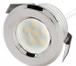 LED Mini Recessed Lights - 0.5 Watt - 6 LED Mini Round Recessed Accent Light: Nickel Plate