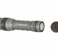 LED Flashlight - NEBO REDLINE V LED Flashlight w/ Focus Zoom Lens and Multiple Modes - 500 Lumens: Back View Shown With Quarter Comparison