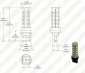 7440 LED Bulb - Single Intensity 28 High Power LED