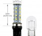 7440 LED Bulb - 28 High Power LED - Wedge Retrofit: Profile View