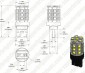 7440/7443 CK LED Bulb - Dual Function 27 SMD Tower - Wedge Retrofit