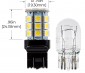 7440/7443 CK LED Bulb - Dual Function 27 SMD Tower - Wedge Retrofit: Profile View and Measurements