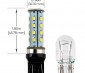 7443 LED Bulb - Dual Function 28 SMD LED Tower - Wedge Retrofit: Profile View