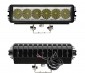 8" Heavy Duty Off Road LED Light Bar - 18W: Front & Back View