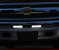 8" Heavy Duty Off Road LED Light Bar 18 watt mounted on Chevy Truck