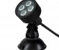 8W LED Landscape Spotlight - Cool White: Shown with Mounting Base (sold separately) 
