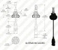LED Headlight Kit - 9005 LED Fanless Headlight Conversion Kit with Compact Heat Sink