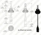 LED Headlight Kit - 9006 LED Fanless Headlight Conversion Kit with Compact Heat Sink
