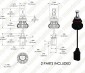 LED Headlight Kit - 9007 LED Fanless Headlight Conversion Kit with Compact Heat Sink