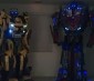 Optimus Prime and Bumblebee models using blue and cool white Little Dot LEDs
