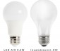 9W A19 LED Light Bulb - Energy Star Certified - Dimmable - 60W Equivalent - 800 Lumens