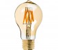 LED Filament Bulb - Gold Tint Victorian Style A19 LED Bulb with 7 Watt Filament LED - Dimmable