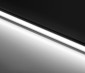 ALB series Aluminum LED Light Bar Fixture - Corner Mount: Frosted Lens Turned On 