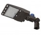 150W LED Parking Lot Area Light With Knuckle Slipfitter Mount - Photocell Included - 21,000 Lumens - 400W MH Equivalent - 5000K