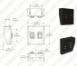 1-Position LED Rocker Switch Panel with Momentary Switch - DC Distribution Switch Panel - 12 VDC - 10 Amps