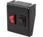 1-Position LED Rocker Switch Panel with Momentary Switch - DC Distribution Switch Panel - 12 VDC - 10 Amps