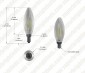LED Filament Bulb - B10 LED Candelabra Bulb with 4 Watt Filament LED - Dimmable