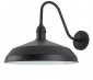 20W Black LED Gooseneck Barn Light - 15.6” Shade - 1500 Lumens - 3000K / 4000K