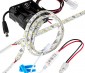 Battery Powered LED Light Strips Kit - Single Color - 2 Portable LED Light Strips: With In Line Option