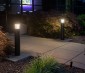 Light up outdoor walkways, protect pedestrian paths, and add architectural appeal to commercial locations.