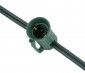 25' C7 Christmas Light Stringer - 25 Sockets - Green Wire