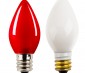 C7 LED Bulbs - Ceramic Style Replacement Christmas Light Bulbs: Profile View