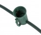 50' C9 Christmas Light Stringer - 50 Sockets - Green Wire