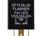 CF13GL-02 LED Bulb Electronic Flasher - Front View