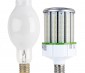 LED Corn Light - 500W Equivalent HID Conversion - E39/E40 Mogul Base - 11,200 Lumens: Profile View