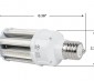Designed as a more efficient replacement for metal halides or HID bulbs, this corn bulb has a standard EX39 Mogul screw base.