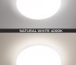 11” LED Ceiling Light - Flush Mount LED Downlight - Dimmable - 50W Equivalent - 840 Lumens