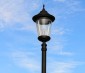 80W LED Post Top Light - 175W Equivalent HID Conversion - E39/E40 Mogul Base - 9,600 Lumens - 4000K/3000K - Installed in Street Lamp 
