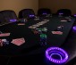 LED Angel Eye Headlight Accent Lights: Installed Around Cup Holders on Poker Table