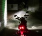 Motorcycle LED Headlight Conversion Kit - H11 LED Fanless Headlight Conversion Kit with Compact Heat Sink: Customer Submitted Photo of LED Headlight Replacement Bulb in Kawasaki Z125 Pro. Thanks Burton!