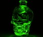 Submersible RGB LED Accent Light with Infrared Remote: Placed Under Glass Skull
