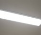 Dimmable 40W LED Panel Light Fixture - 1ft x 4ft: Shown Installed With Flush Mount Kit. 