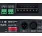 DMX-4CH-5A 5 Amp 4 Channel LED DMX Controller/Decoder: Front And Back Sides 