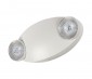 LED Emergency Light - Mini Round Adjustable Lamp Heads - White Housing - 120-277 VAC