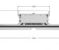 The linear fixture is a lightweight, low profile, and energy efficient replacement to Metal Halide or HPS luminaries.