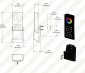 Wireless RGBW LED Remote for Easy Dimmer Receiver w/ Cradle