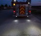 LED Work Light - 6" Round Adjustable Spot Light w/ Handle - 12W - 1,350 Lumens: Installed on the Back of Firetruck as Spot Lights During Emergencies 