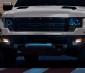 Low Profile LED Mini Strobe Light Bezels: Dual Black Bezel Installed in Ford Truck