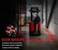 Reduce accidents and injuries by combining multiple forklift safety lights and creating a box shape 