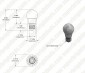 A15 LED Bulb - 50 Watt Equivalent - 12V DC