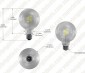 LED Filament Bulb - G30 LED Candelabra Bulb with 5 Watt Filament LED - Dimmable